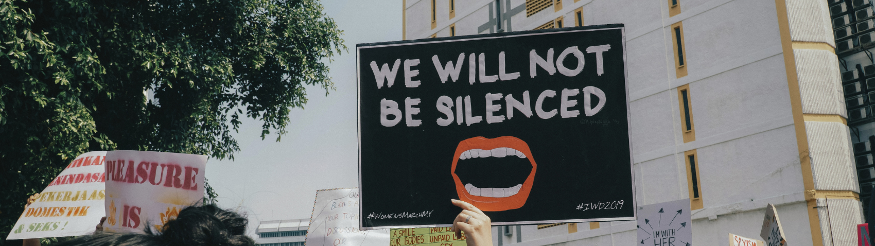 we will not be silenced header